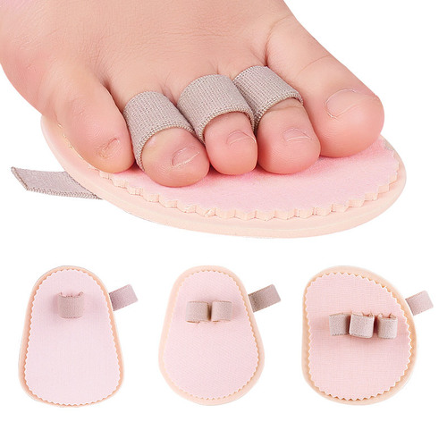 Toe separator, metatarsal pad with thumb overlap hammer toe share, breathable sweat-absorbent anti-wear anti-pain front foot pad