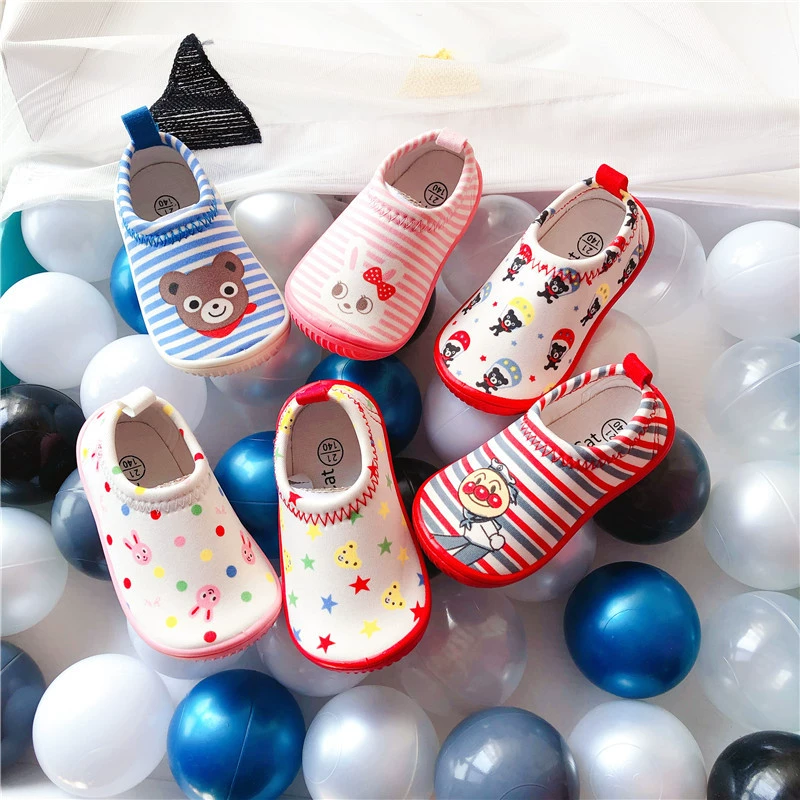 Весенне-осенняя эластичная парусиновая обувь, детские ходунки с мягкой подошвой, без шнуровки, домашняя обувь для детского сада, мужская и женская обувь