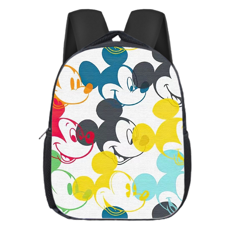 Mochila escolar popular de Mickey para niños, mochila de jardín de infantes, dibujos animados, linda, versátil, para estudiantes de primaria, mochila de gran capacidad, ligera