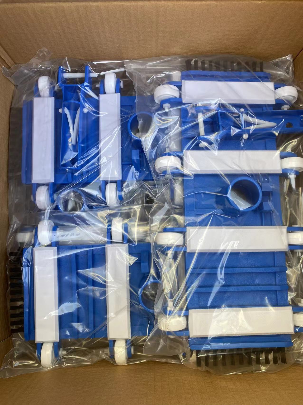 Limpiador de piscinas de 14 pulgadas con cepillo inferior, portátil para playa y niños.