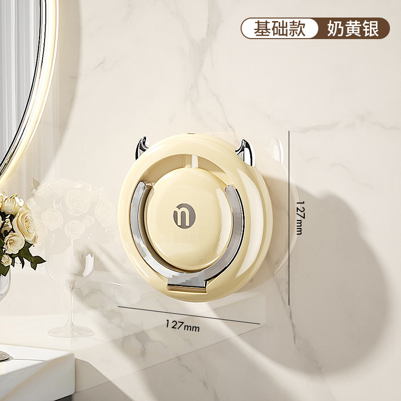 Secador de pelo perezoso soporte mano-libre montado en la mano sin perforar inodoro eléctrico secador de pelo rack de almacenamiento