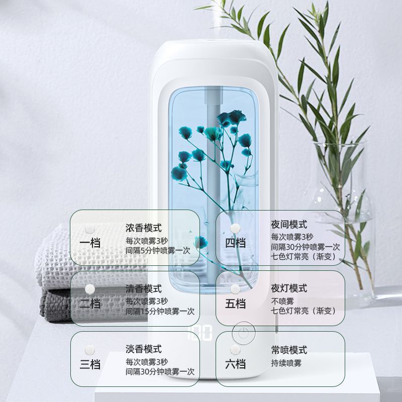 新款香薰机自动喷香机酒店家用卫生间厕所精油香氛机充电扩香机|undefined
