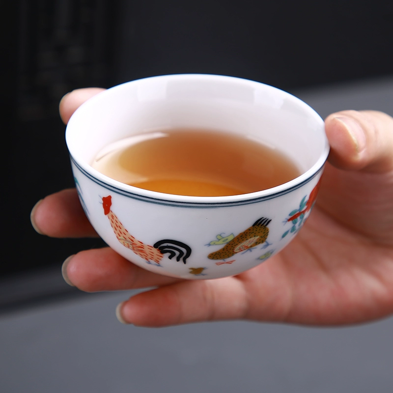Chenghua куриная чашка чашка кунг-фу чайная чашка мастер чашка одиночная чашка доставка чашка большой и маленький керамический cup белый фарфор личная специальная
