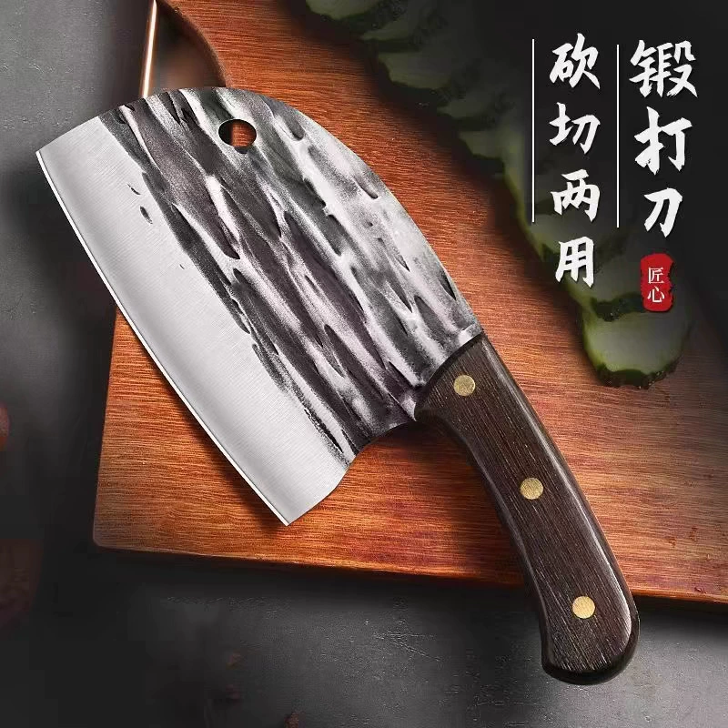 Homemade hand -cutting kitchen knife, sharp cut, dual -use cut, dual -use kitchen chef special cut meat cutting knife