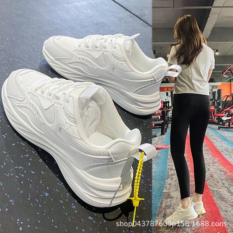 Soft-Soled Sports Shoes for Women 2025 New Spring, Summer and Autumn Casual White Shoes Lightweight Shock-Absorbing Running Shoes Fitness Mesh Shoes Soft-Soled Sports Shoes for Women 2025 New Spring, Summer and Autumn Casual White Shoes Lightweight Shock-Absorbing Running Shoes Fitness Mesh Shoes