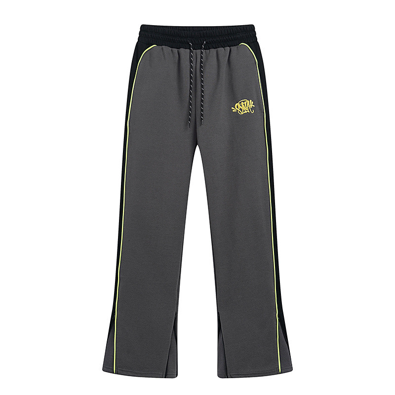 SynaWord American Stitch Sweater Pantalones Syna mujer y mujer marca de moda bordada color combinado pareja set casual