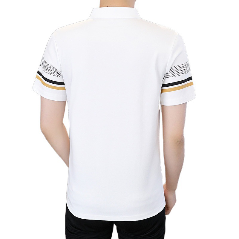 Camiseta de manga corta para hombre de la zona dinámica, nuevo polo de solapa de verano, top con cuello, archivo de grupo masculino, sexto lote
