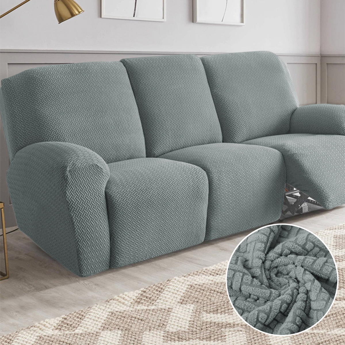 Transfronterizo T elástico Jacquard Chivas sofá cubierta de gato agarración de primera clase sofá de masaje sillón cubierta