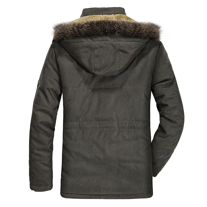 Men's Hooded Jacket Cotton Warm Coat For Men Plus Size Winter_voghion.com