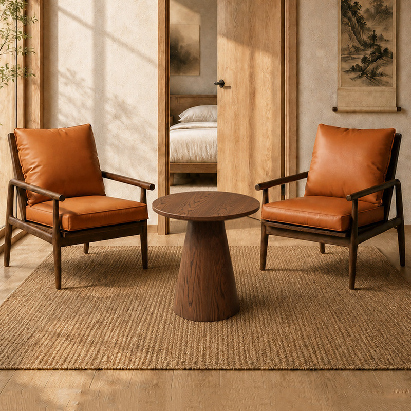 Casual table and chair set, one table and two chairs, three-piece set for balcony, small apartment, single sofa chair, hotel and guesthouse room Casual table and chair set, one table and two chairs, three-piece set for balcony, small apartment, single sofa chair, hotel and guesthouse room
