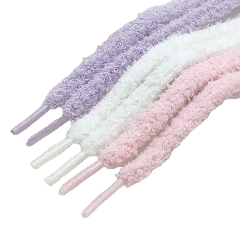 Осенне-зимние плюшевые кружева плоские милые белые снежинки гусеницы Женская мода подходят AJ1 Air Force No. 1 оптом