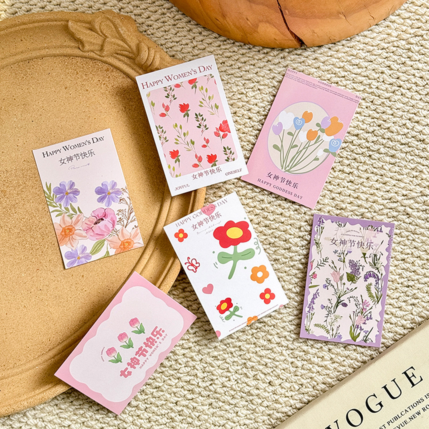 Tarjetas Decorativas para Ramos de Flores 520 de Cartón Blanco para DIY
