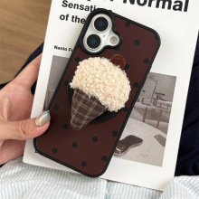 苹果17手机壳16/12p立体雪糕磁吸支架15适用iPhone14波点13promax