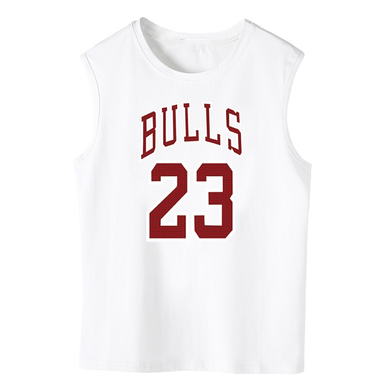 Chicago Bulls Sleeveless T-Shirt for Men, Loose Fit, Number 23, Training Basketball Clothing, Summer Trendy Sports Vest, Jersey Tank Top Chicago Bulls Sleeveless T-Shirt for Men, Loose Fit, Number 23, Training Basketball Clothing, Summer Trendy Sports Vest, Jersey Tank Top