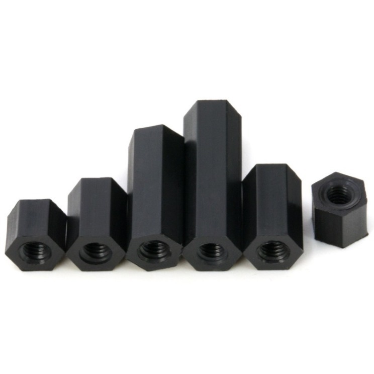 批发M3x18 HTP-318六角尼龙柱 内螺纹六角隔离柱 塑料尼龙间隔柱