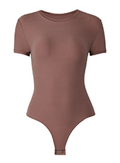 Kardashian SKIM * La misma camiseta de niebla de doble capa de una sola pieza que forma el cuerpo que forma la manga corta MT000327