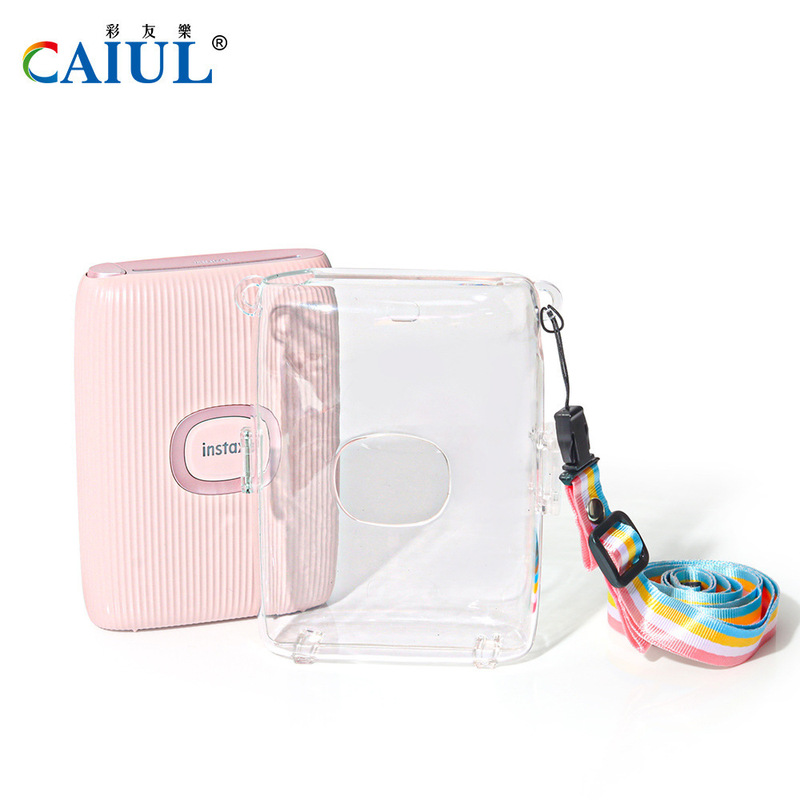 Suitable for Polaroid Instax Mini Link2 Transparent Storage Case, Anti-Scratch and Anti-Drop Pc Crystal Case Protective Cover