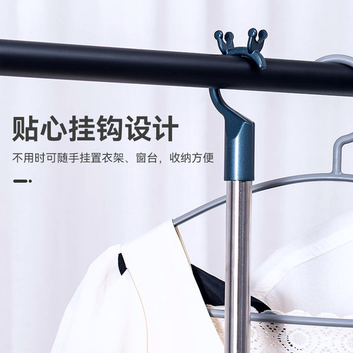 Extendable Home Use Stainless Steel Balcony Clothesline Pole & Drying Fork – Creative Sun-Drying Rod with Adjustable Hanging Fork