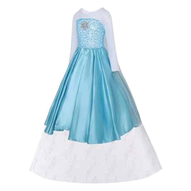 Замороженные Королева Эльза платье девушки платье принцессы Эльза платье сетки платье