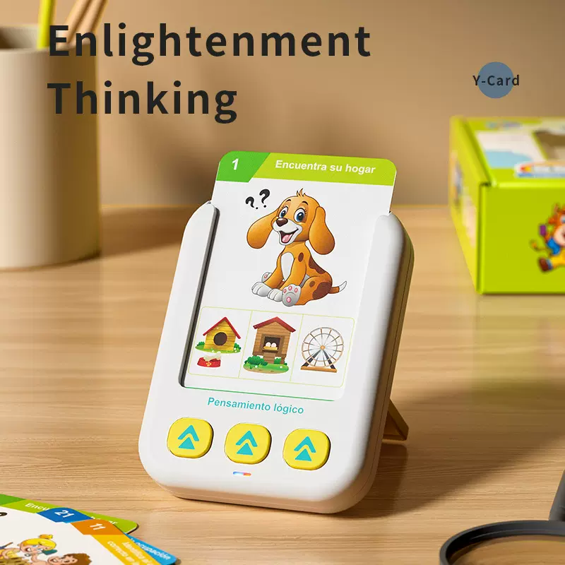 跨境热供儿童西文早教插卡机学习玩具 宝宝趣味早教点读机批发