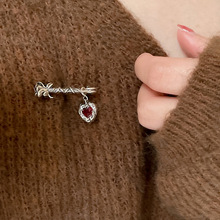 荊棘玫瑰胸針女簡約輕奢氣質毛衣大衣胸花高端別針小眾設計感配飾