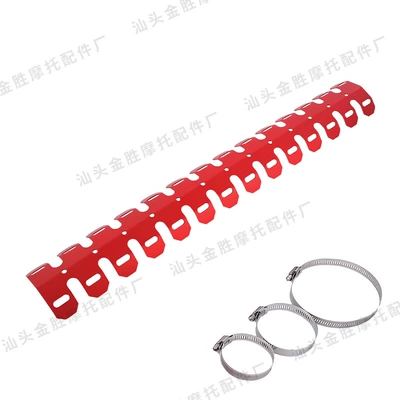 Motorcycle modification, off-road vehicle Motorcycle exhaust pipe - pqpj-32016-long-exhaust-pipe-red