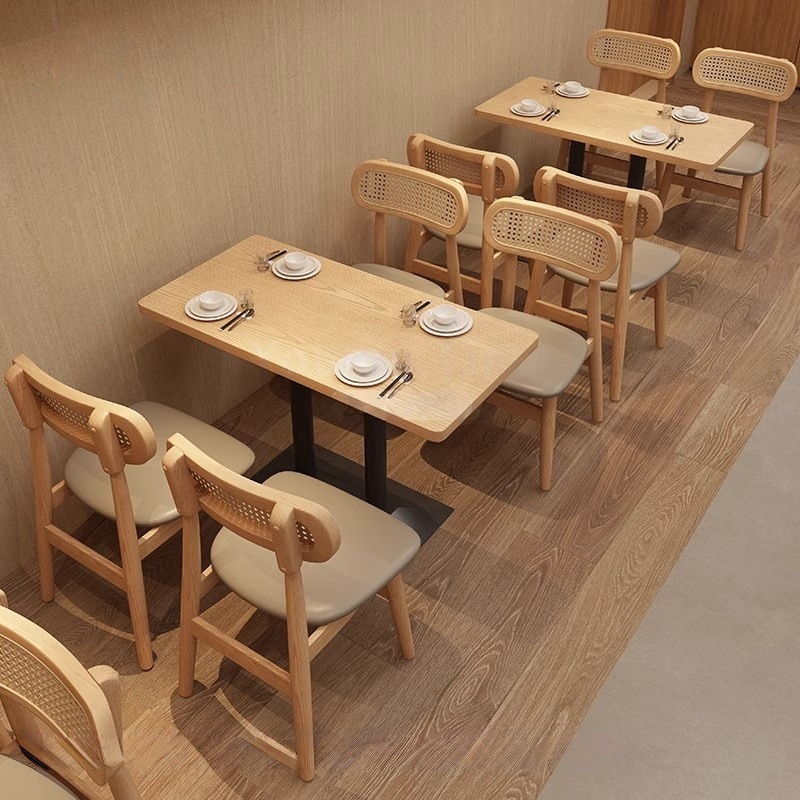 Noodle Shop, Rice Noodle Shop, Table and Chair Combination, Tea Restaurant, Cafe, Japanese Restaurant, Simple Meal, Fast Food Restaurant, Dining Table and Chairs, Commercial