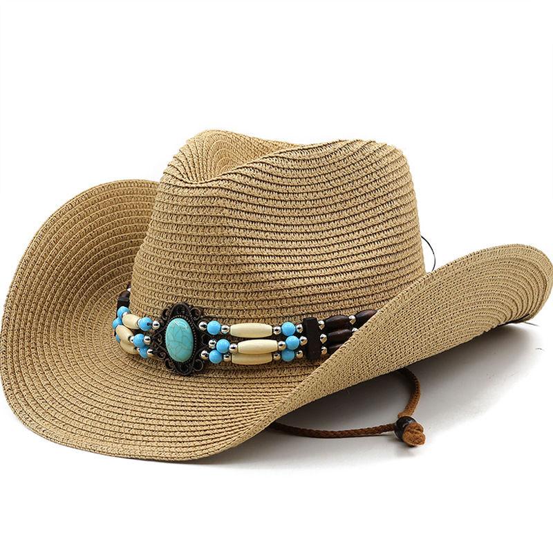 Unisex Retro Solid Color Handmade Crimping Straw Hat display picture 2