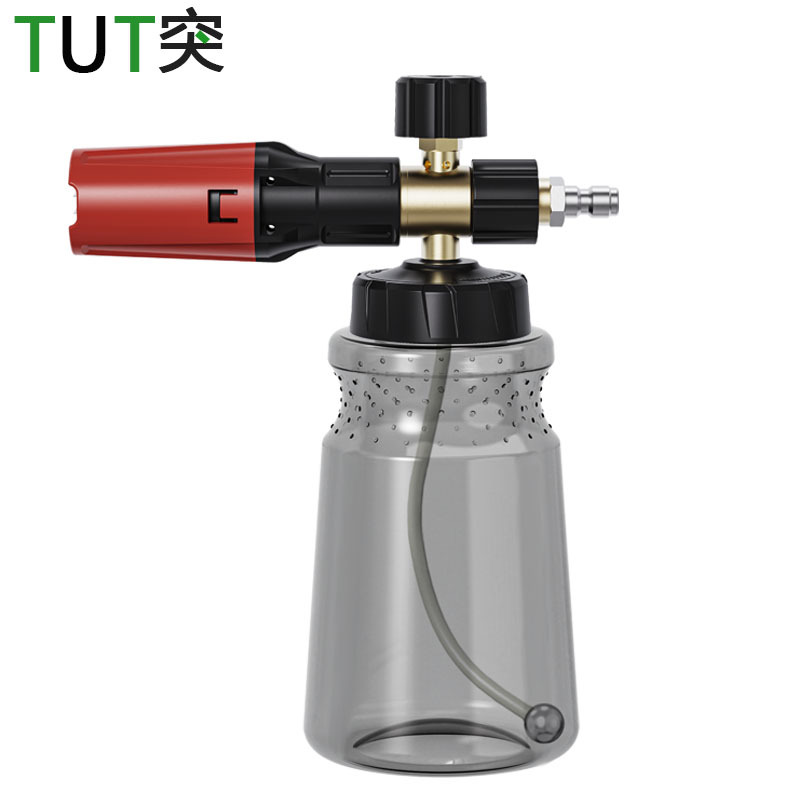 跨境新款大嘴泡沫壶高压清洗机洗车水枪PA壶扇形泡沫喷壶 台州壶