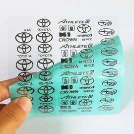UV转印贴金属汽车logo贴片定质镀金标贴手机贴纸不干胶分体字标