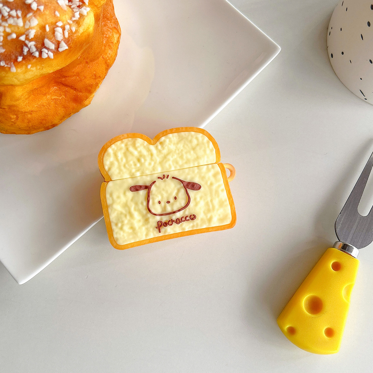 Pacha Dog Toast Bread AirPods Pro Apple 1 / 2 / 3 generación inalámbrica auriculares bluetooth cubierta cartoon cubierta