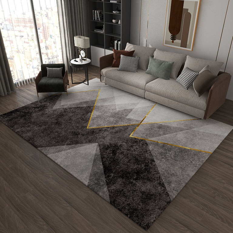 Nordic ins estilo sala de estar alfombra moderna minimalista elegante casa Mat dormitorio alfombra lavada mesa de té alfombra mat
