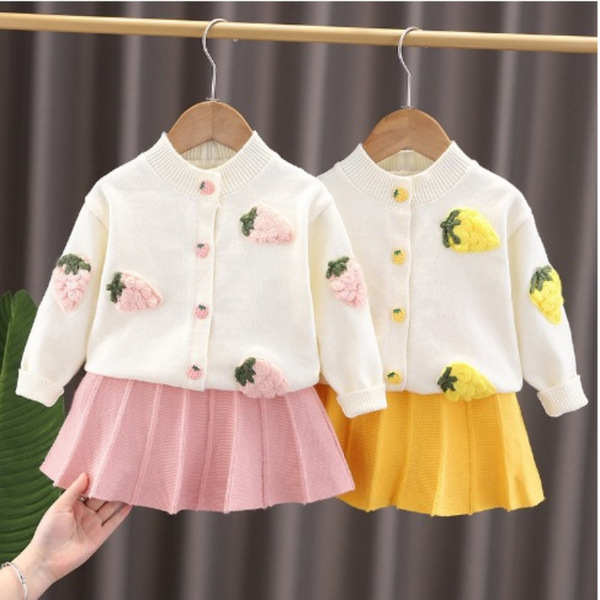 Children's knitted sweater dress