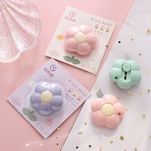 Mini Flower Utility Knife, Cute Express Delivery Knife, Handbook Paper Cutter, Portable Creative Paper Cutter, DIY Tool