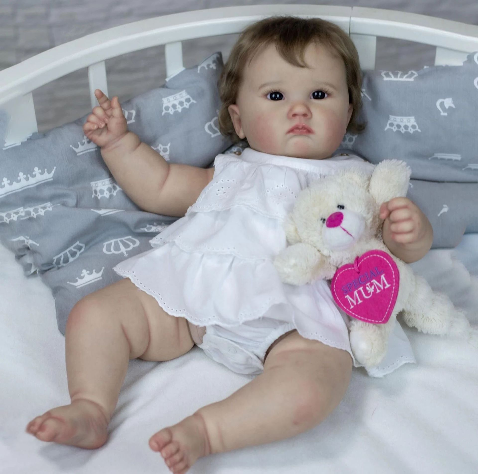 NPK60 cm simulación niña bebé Charlotte muñeca renacida suministro de comercio electrónico transfronterizo