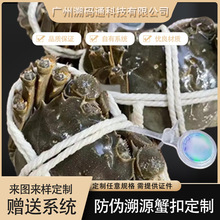 防伪溯源扎带定制一物一码大闸蟹溯源系统生鲜熟食追溯防伪标签