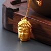 Pendant suitable for men and women, necklace, golden accessory, 3D
