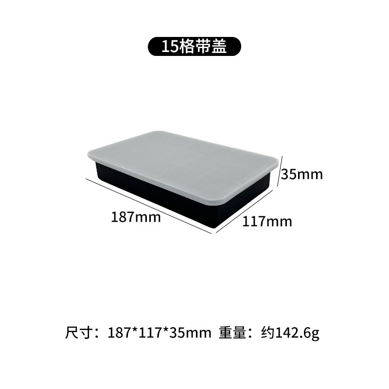 Molde de bloque de hielo congelado con cubierta de silicona rejilla de hielo fabricación de película de hielo cráneo cuadrado máquina de hielo cóctel hockey película de hielo