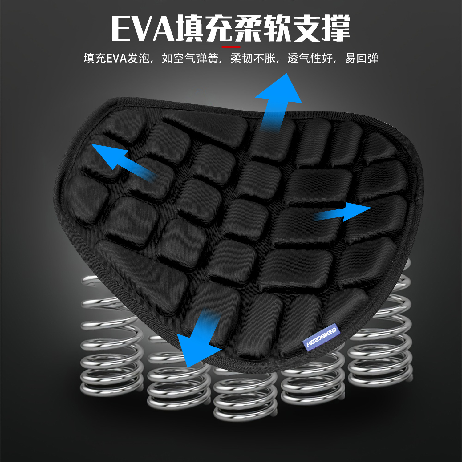 Cojín de motocicleta, funda de asiento, funda de locomotora, almohadilla de aislamiento térmico, almohadilla de aislamiento térmico de amortiguación de choque para scooter, almohadilla de asiento de automóvil impermeable y protector solar