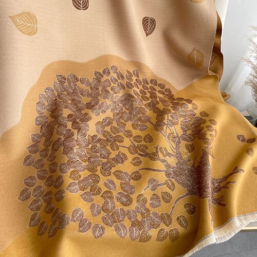  new autumn and winter air-conditioned room shawl European and American style imitation cashmere scarf for women double-sided two-color thickened windproof scarf