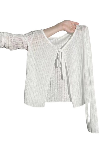 Summer new all-matching chiffon shawl with halter skirt outer, women's short sunscreen cardigan with straps and shoulders
