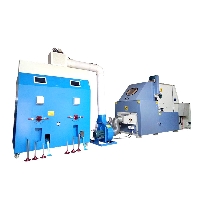 Máquina de llenado de algodón de peluche de juguete de peluche semiautomático almohada espalda cojín PP algodón apertura máquina automática de llenado de algodón fabricante de la máquina