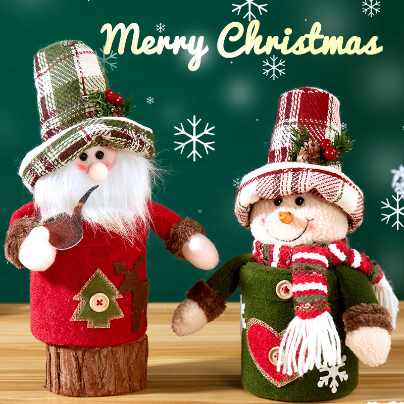 Navidad transfronteriza lata de regalo de alta calidad Papá Noel muñeco de nieve lata de dulces Nochebuena caja de manzana caja de dulces de Navidad
