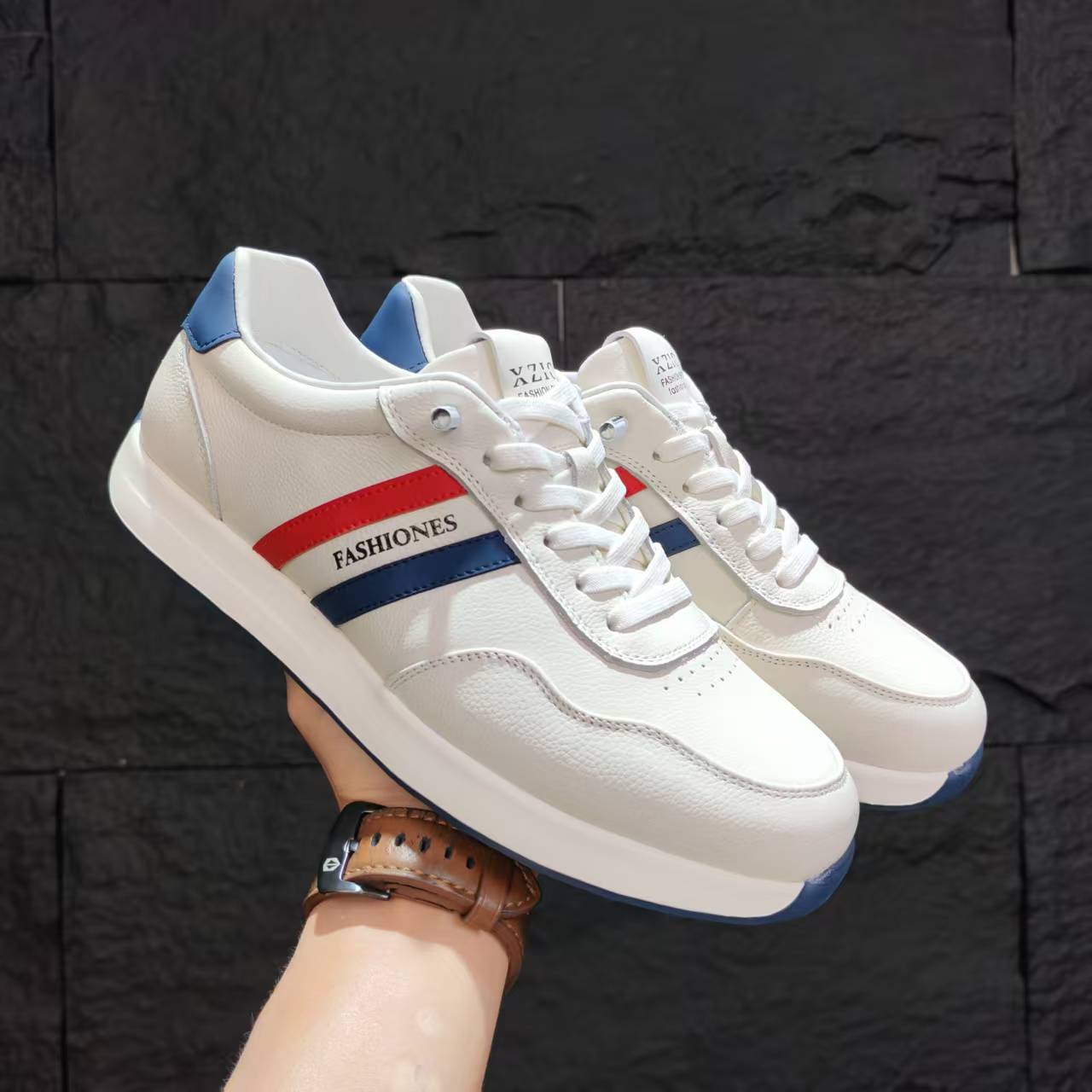 [Cuero de vaca] cuero de negocios deportivos de ocio versátiles, fondo grueso transpirable, cuatro estaciones cómodas y simples.