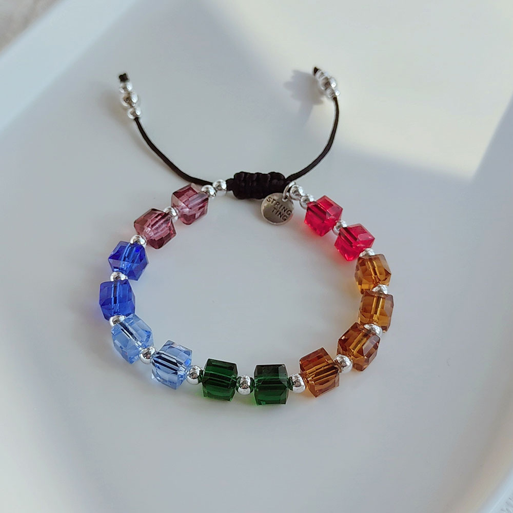 Fashion Square Artificial Crystal Knitting Womenu0027S Bracelets 1 Piece