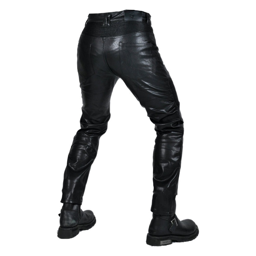 Pantalones de montar en motocicleta VOLERO motocicleta vintage pantalones de cuero resistentes a la caída Four Seasons casual a prueba de viento impermeable pantalones resistentes a la caída de los hombres