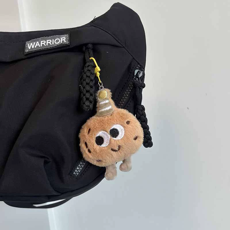 Cute realistic plush keychain, minifigures, doll for students, school bag, backpack accessory
