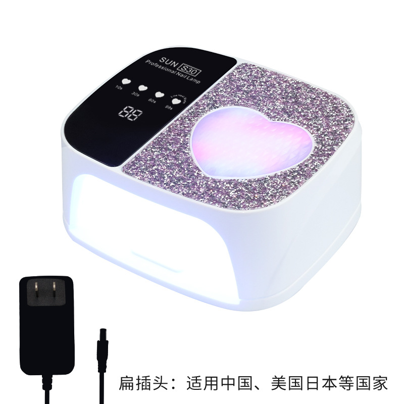 Lámpara de manicuras de almacenamiento S30 manicuras de alta potencia Lámpara de curado de uñas LED máquina de fototerapia inductiva Lámpara de curado de uñas
