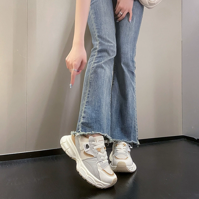 Универсальная летняя повседневная обувь на платформе, корейский стиль, звезда интернета