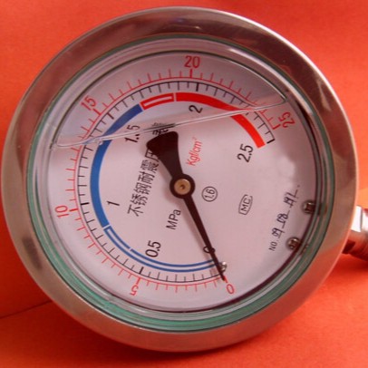 厂家生产不锈钢耐震压力表轴向径向量程任选M20*1.5压力表高精度